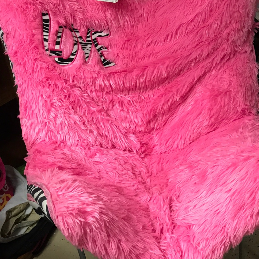 Zebra~Pink Fold Chair
